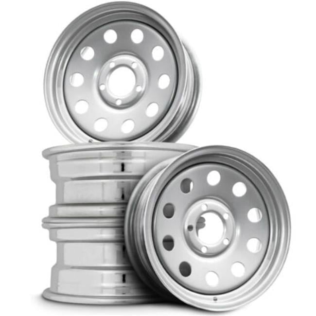 15 x 5 in. Modular MX550545SM1 Trailer Wheel, Silver - 5 x