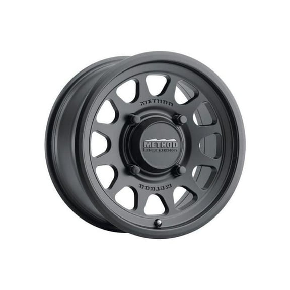 15 x 7 in. 38 mm Offset 5 x 4.5 in. Bolt Pattern 76 mm Center Bore MR414 Bead Grip Wheel, Matte Black
