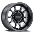 thumbnail image 1 of 15 x 7 in. 409 Bead Grip 106.25 mm Centerbore 4 x 136 mm Bolt Pattern 18 mm Off Set 4 x 136 mm Bolt Pattern Tire, Matte Black, 1 of 1