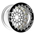 thumbnail image 1 of 15 x 7 in. Tuner Import 4 x 100 mm Bolt Pattern 5 in. Backspace CTR Single Bead Lock MT Wheel, Black, 1 of 1