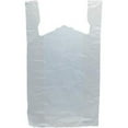 thumbnail image 1 of 15 x 7 x 26 in. White HD T-shirt Bag - Case of 500, 1 of 1