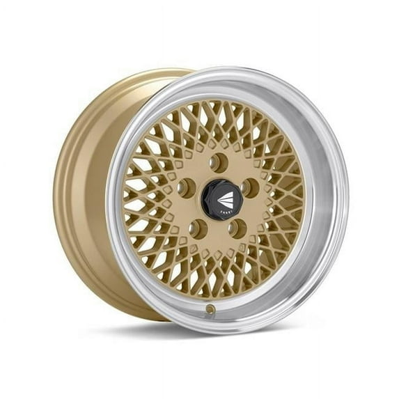 15 x 8 & 4x100 Bolt Pattern 25 mm Offset 72.6 mm Bore 92 Classic Line Gold Wheel