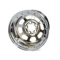 thumbnail image 1 of 15 x 8.75 in. D-Hole Lightweight Wheel with 4 in. Backspace & 5 x 5 in. Bolt Pattern Beadlock, Chrome, 1 of 1