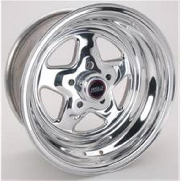 15 x 8 in. 5 x 4.5 in. Bolt Circle 3.5 in. Back Spacing 13.45 lbs Pro Star Polished Wheel