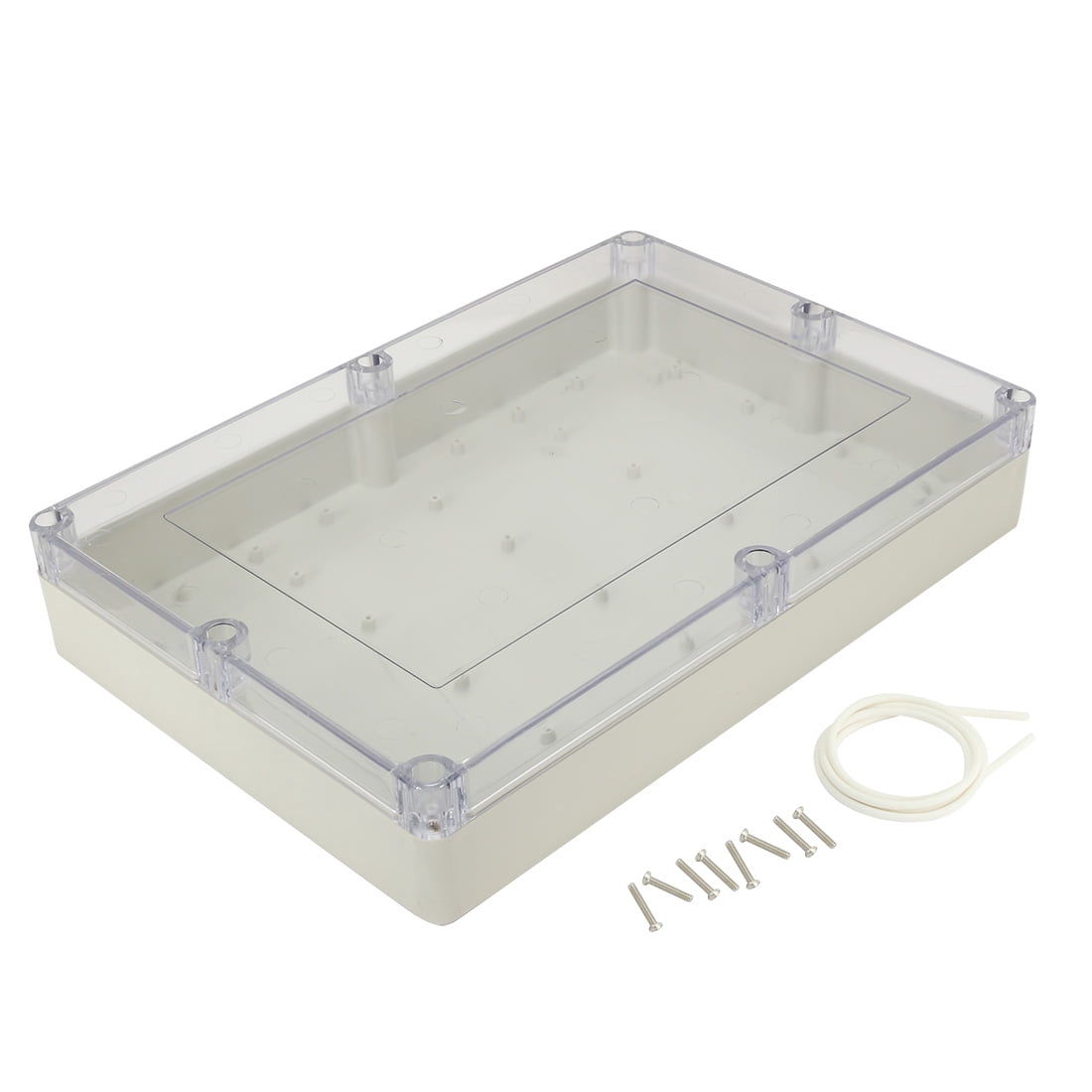 15"x10.2"x3.35" ABS Waterproof Junction Box Electric Project Enclosure Clear