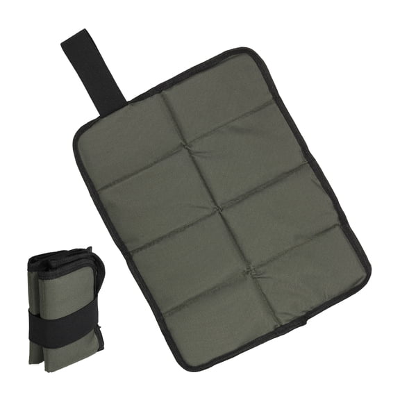 15"x11" Outdoor Sitting Mat 2 Pack Waterproof Oxford Cloth Seat Cushion Dark Green