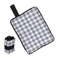 thumbnail image 1 of 15"x11" Outdoor Sitting Mat 2 Pack Waterproof Oxford Cloth Seat Cushion Gray White, 1 of 6