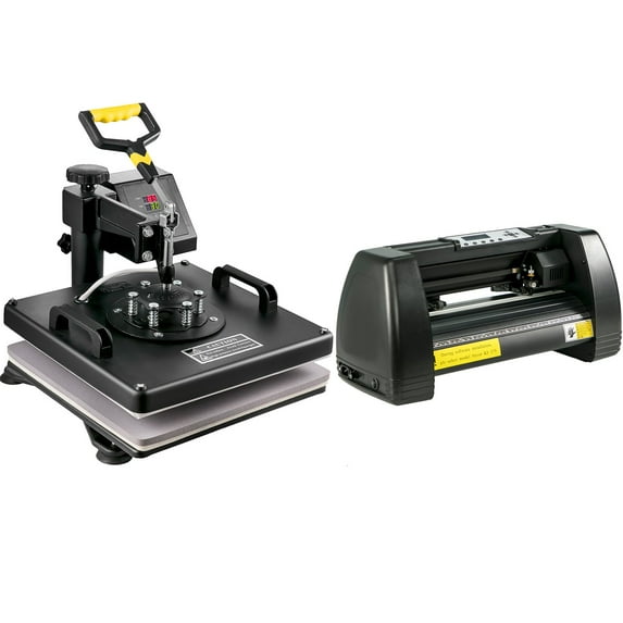 15"x15" 6-in-1 Heat Press and Sublimation Machine with 14" Vinyl Cutter/Plotter