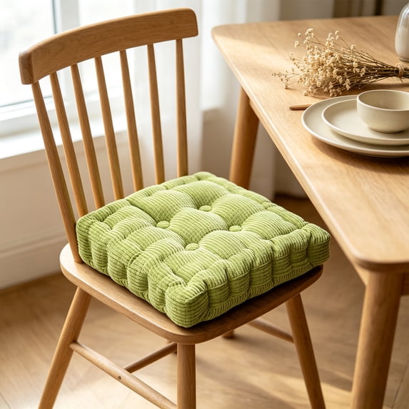 15"x15" Square Comfortable Seat Cushions Home Pillow Indoor Corduroy Chair Pads Office Soft Cushion