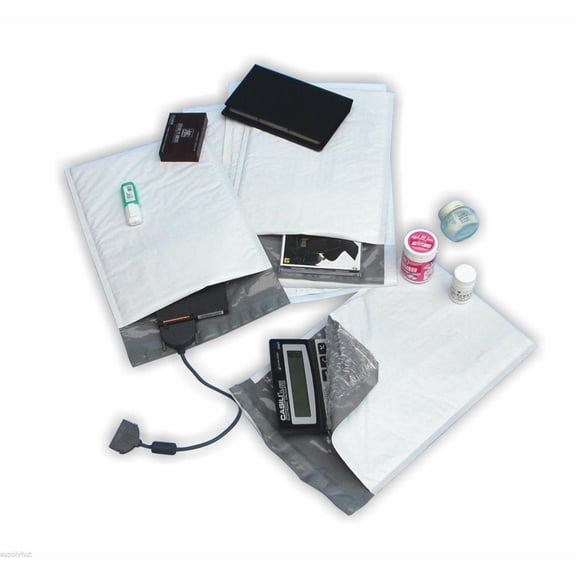 150 #000 4x8 Poly Bubble Padded Envelopes Mailers Shipping Case 4"x8"