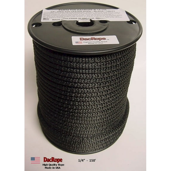 150' - 1/4" Ham Radio Antenna Support Rope - First Quality Polester Rope for, DIPOLE, Long Wire and other Antennas