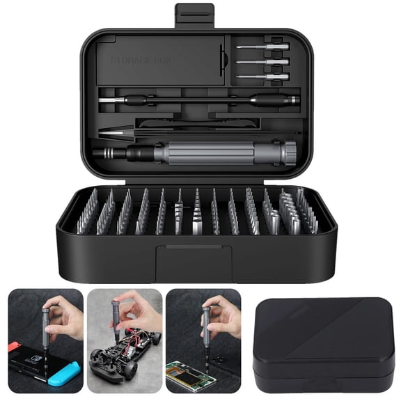 150 In 1 Precision Screwdriver Set Electronics Repair Tool Kit Magnetic Bits for Phone Laptop PC Tablet Watch Camera Game Console DIY Maintenance Toolkit