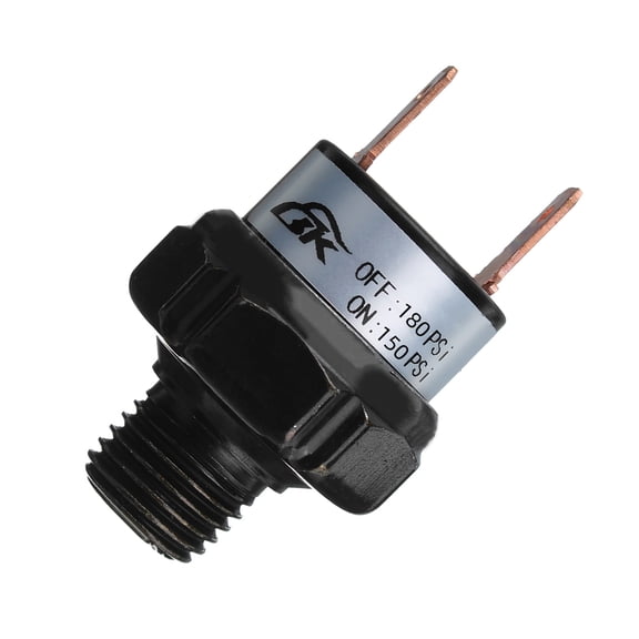 150-180PSI Air Pressure Switch Tank Mount Thread 1/4" NPT 12V/24V For Train Horn TAPDRA Spare Part