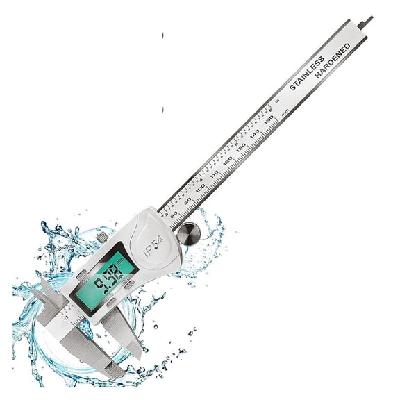 150/200/300 Mm Electronic Digital Vernier Calipers IP54 Water Resistant Measuring Tool Waterproof Stainless Steel Caliper ,Accurate Measurement