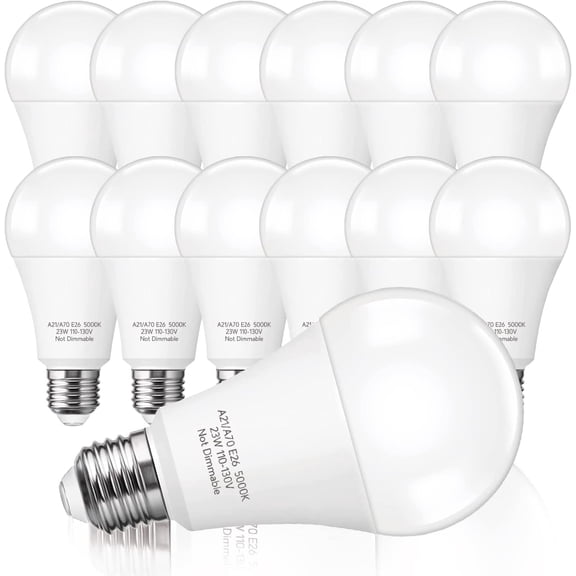 150-200W Equivalent 23W YANTON Bulb, A21 YANTON Super Bright Light Bulb, 2500 LumeYANTON, Daylight White 5000K for Home, Office, Store, GaraYANTON, Warehouse, Garden, Commercial Lighting