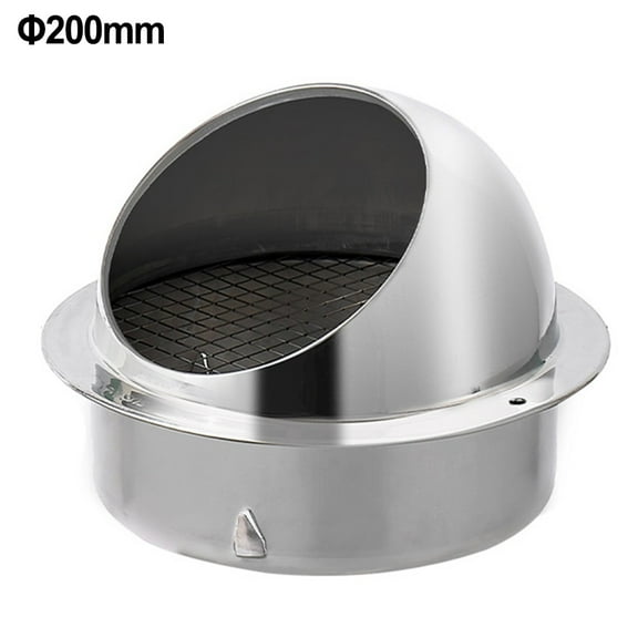 150-200mm Steel Ventilation Grill Wall Hole Cover Extractor Hood Louver Valve Exhaust Fan Pipe Heating Cooling Vent System