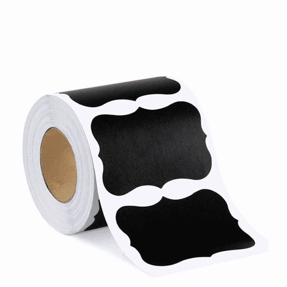 150/300 Sheets/roll Blackboard Label Stickers PVC Removable Waterproof Stickers Irregular Shape Label Stickers