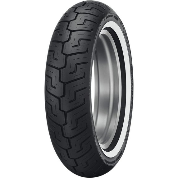 150/80B-16 Dunlop Harley D401 Medium White Wall Rear Tire