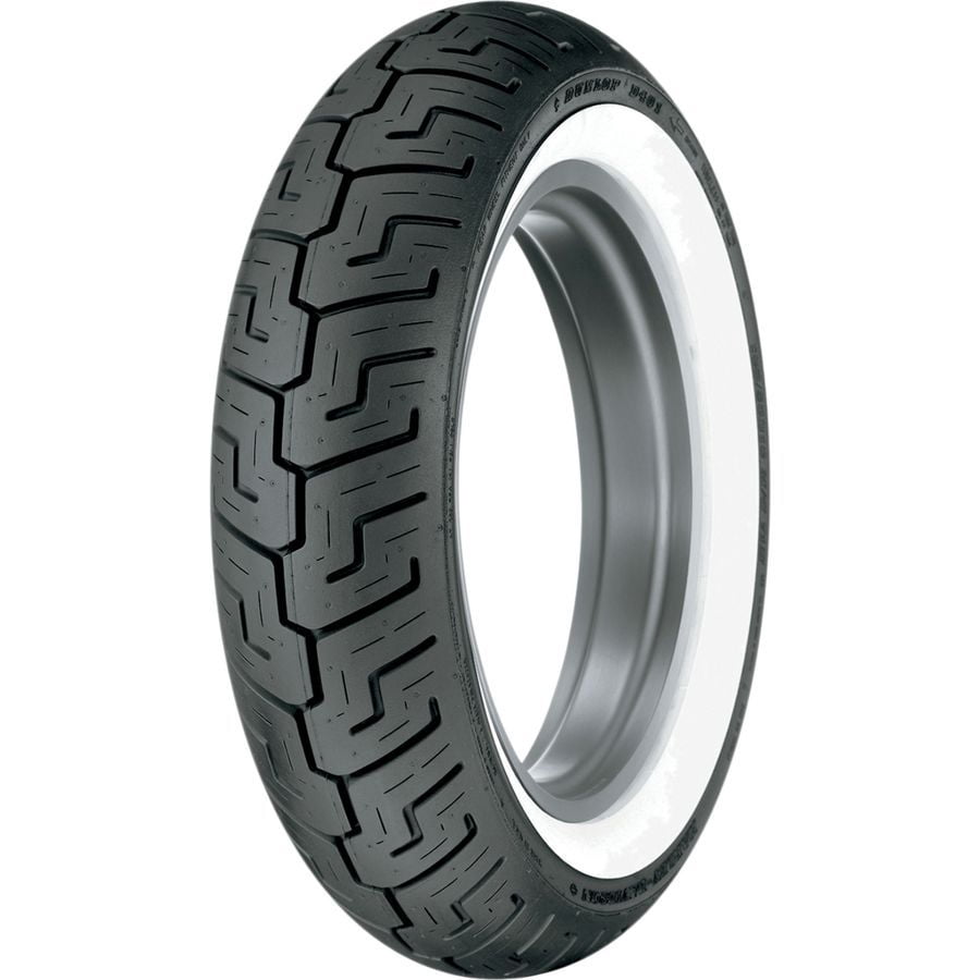 150/80B-16 Dunlop Harley D401 Wide White Wall Rear Tire