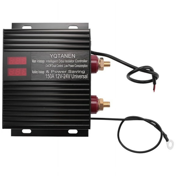 150 Amp Battery Smart Isolator Universal 12V/24V Voltage Relay for ATV, UTV, RV, Truck