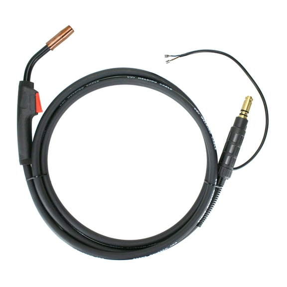 150 Amp MIG Gun Torch compatible with Lincoln Magnum - 12 Feet Cable - Spade Terminals Signal Connectors