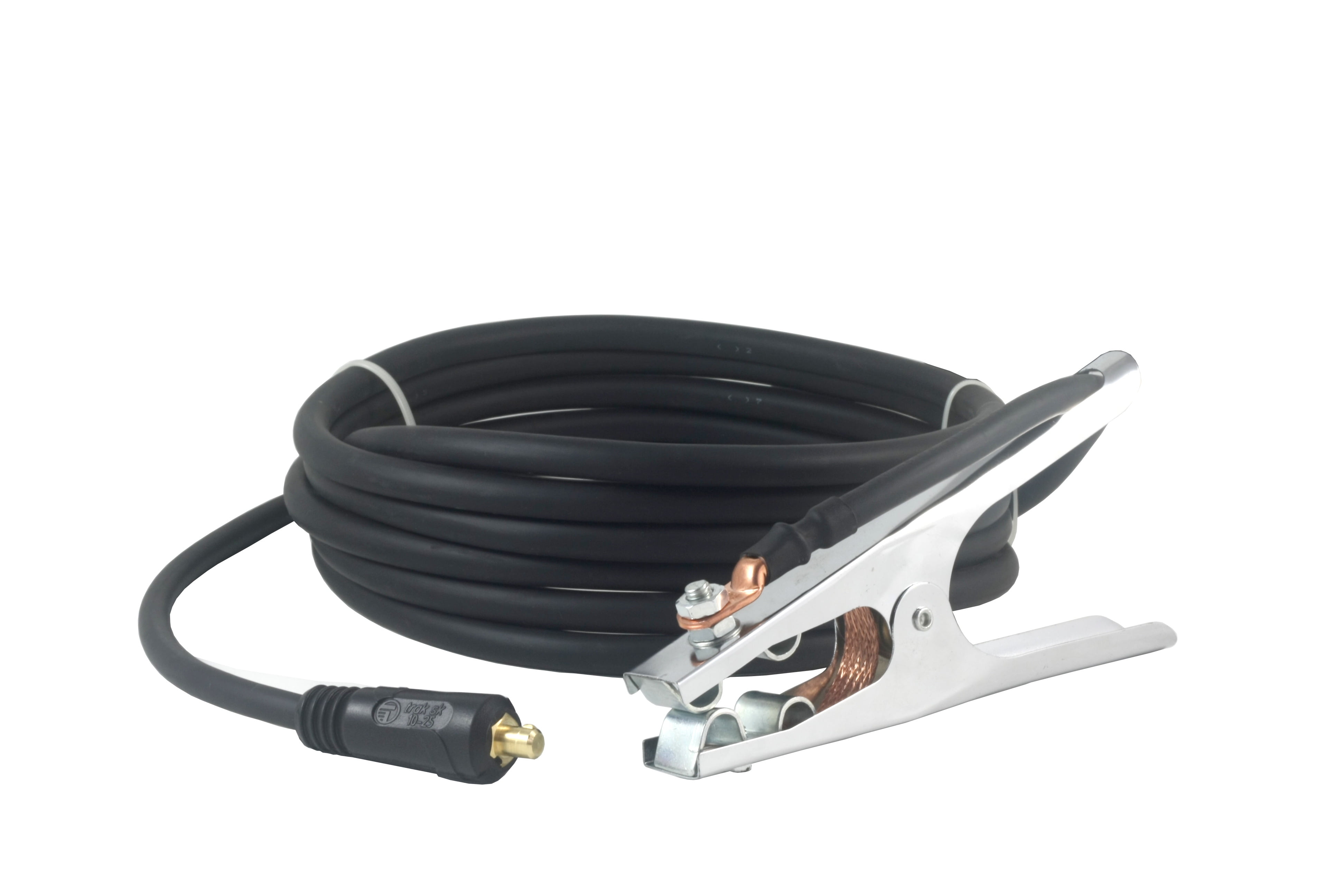 150 Amp Welding Leads Assembly Set - Dinse 10-25 Connector - 4 AWG Cable 25 FEET