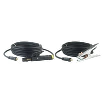 150 Amp Welding Leads Assembly Set - Dinse 10-25 Connector - #4 AWG cable (15 FEET EACH LEAD)
