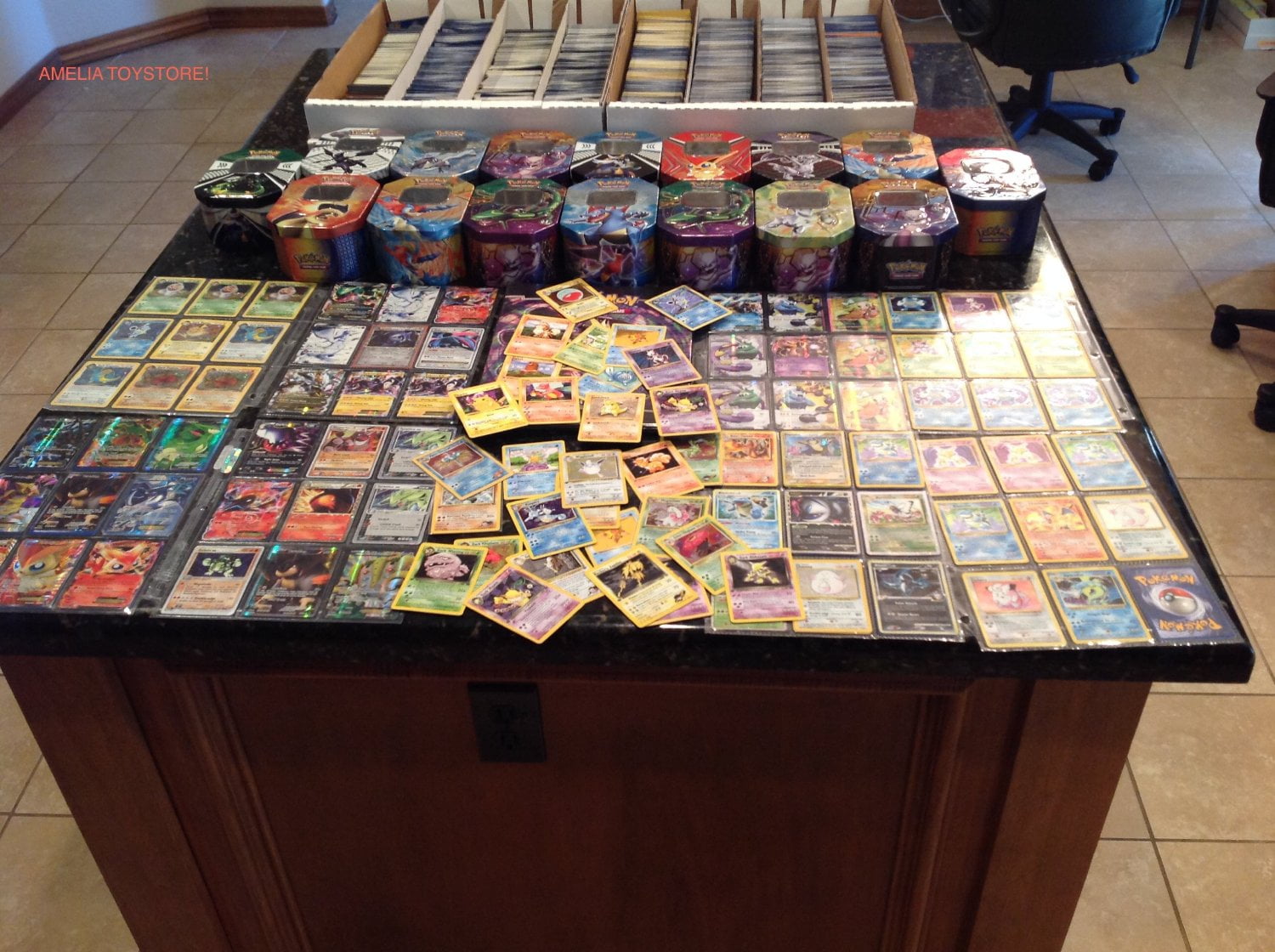 POKMON 150 Assorted Pokemon Cards with Collectible Tin in Multicolor