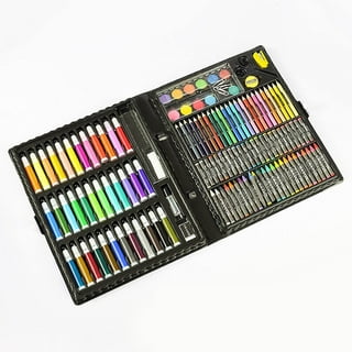  Art Supplies, 186-Pack Deluxe Art Set Box with 2 A4 Drawing  Pads, 1 Coloring Book, Acrylic Paints, Crayons, Pencils, Oil Pastels, Arts  and Crafts Painting Kits for Adults Artist Teens Kids