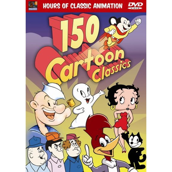 150 Cartoon Classics 4 Disc Set DVD