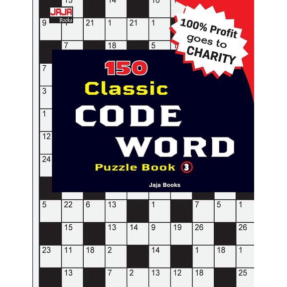 Classic Brain Game Series: Code Word Puzzles: 150 Classic Code Word Puzzle Book (Paperback)(Large Print)