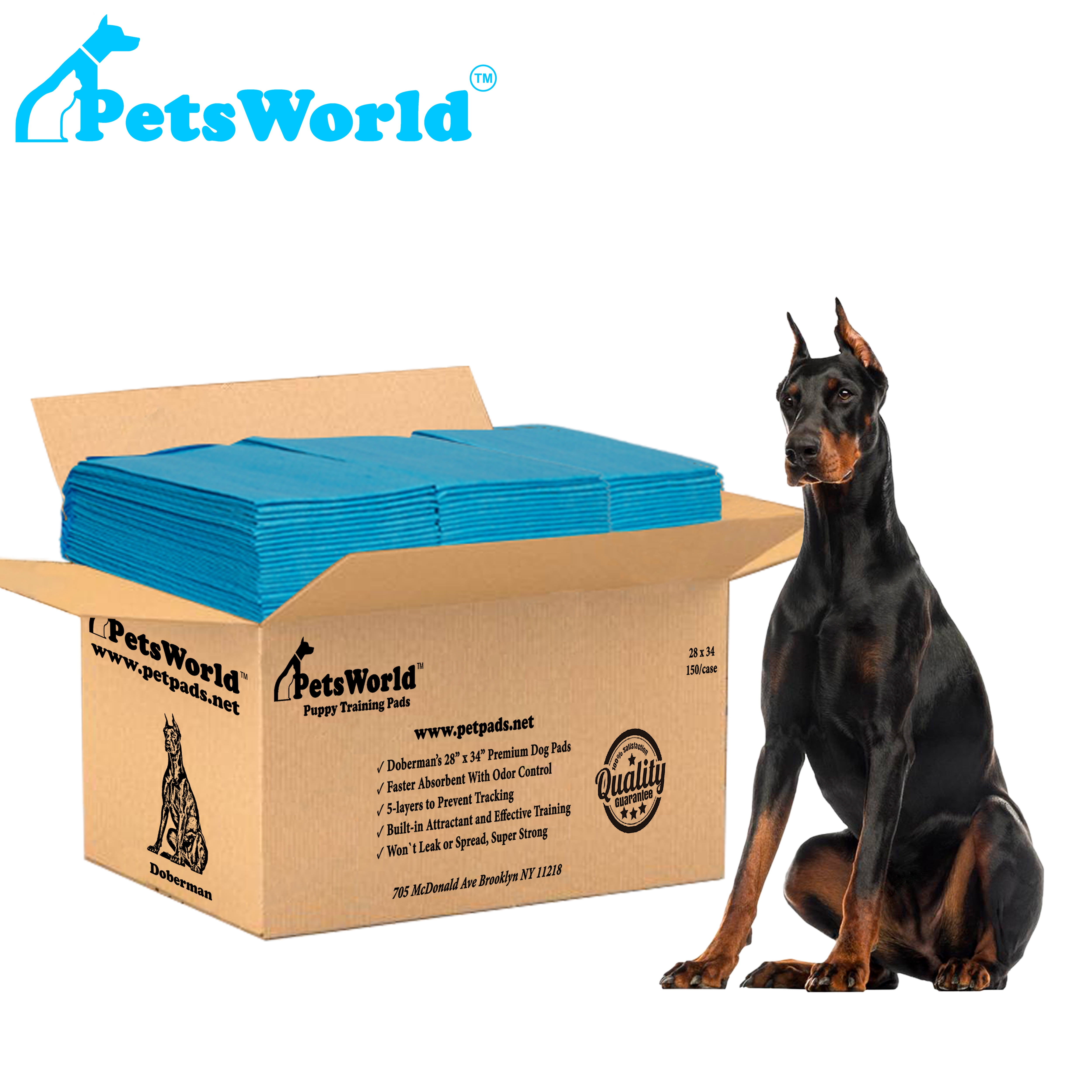 150 Count-28x34 Heavy Absorbent Dog Puppy Training & Potty Pads