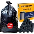 thumbnail image 1 of 150 Count | 55 Gallon Trash Bags | 150- Pack | Heavy Duty Trash Bags | Heavy Duty Garbage Bags | Black Garbage Bags | Large | 20 Micron, 1 of 7