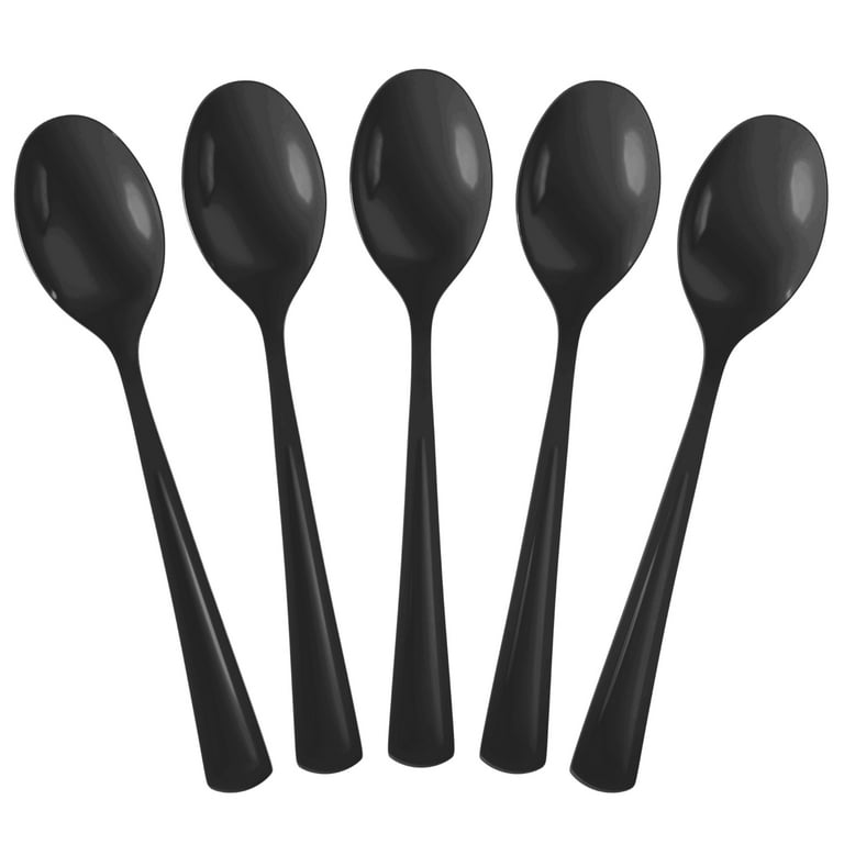 Exquisite 150 Pack Black Plastic Utensils Heavy Duty Cutlery Set 50 Plastic  Forks 50 Plastic Spoons 50 Plastic Knives Perfect Plastic Silverware Party  Pack Set for all occasions