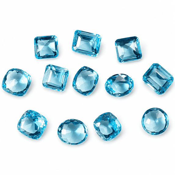 150 Ct Natural Untreated Aquamarine Loose Gemstones Blue Mix Shape ...
