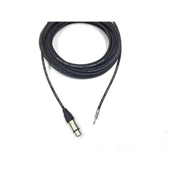 150 Foot XLR Female to 1/8 Inch (3.5mm) Male UNBALANCED audio Cable 24 AWG by Custom Cable Connection