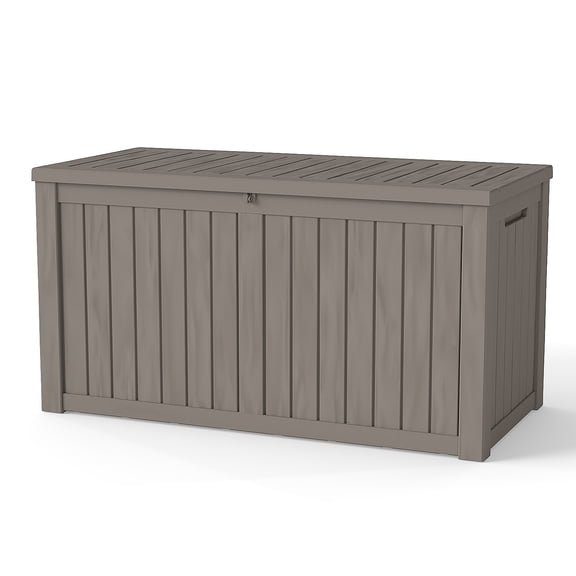 SEWOART Outdoor Weatherproof Storage Box Plastic for Garden and Deck Storage