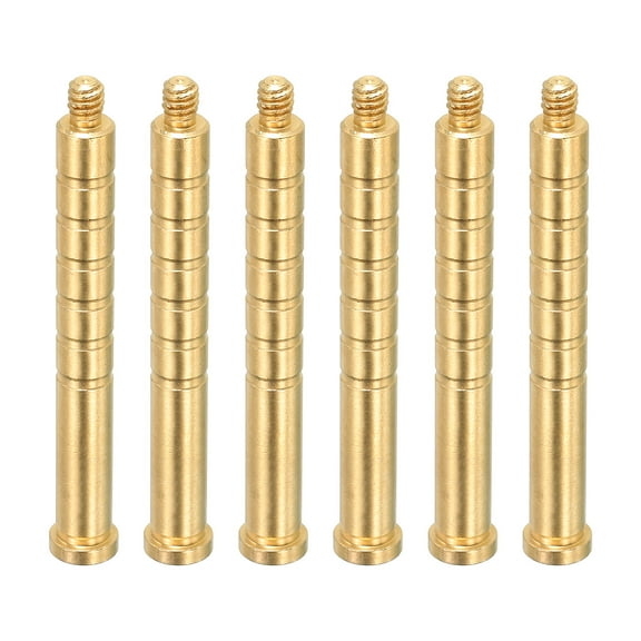 150 Grain Archery Arrow Insert 0.244 Inch Brass Arrow Weight Bolt for Field Points Shaft, 6 Pack