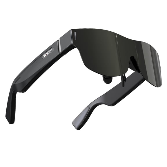 150'' HD Display AR Smart Glasses, Built-in Tracking, Portable Immersive VR Headset, Compatible with Phones Tablets Laptops for Movies Gaming Travel Presentations