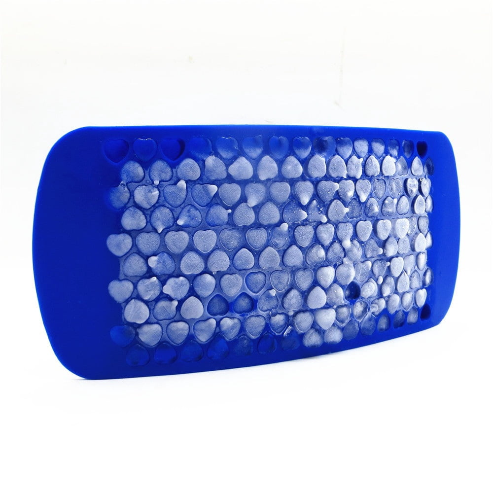 150-Hole Mini Heart-Shaped Silicone Ice Tray for Fun and Creative Ice ...