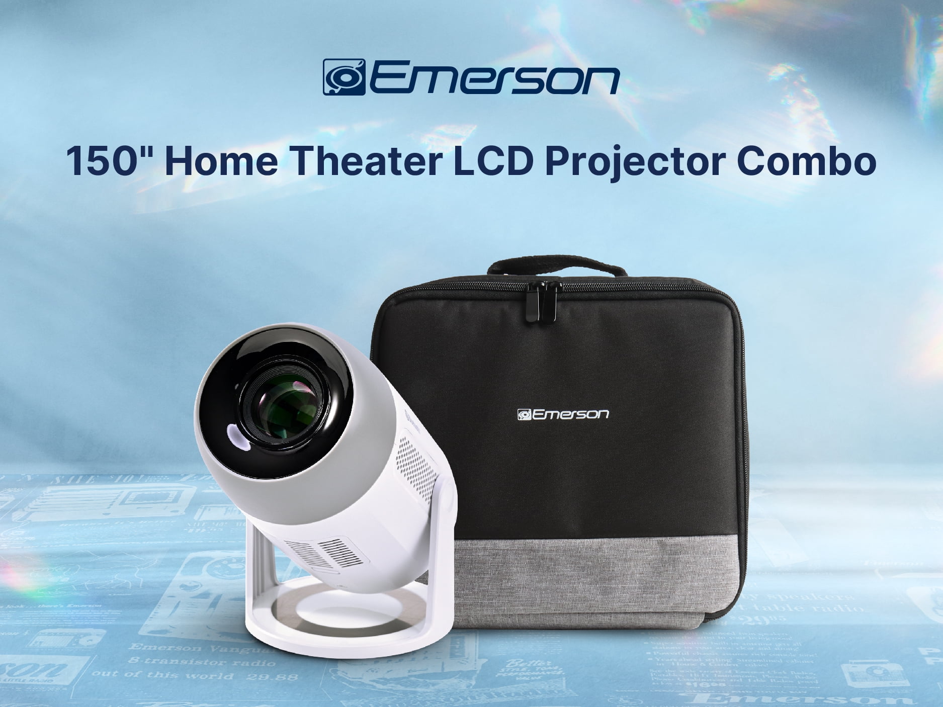 Emerson EVP-3004C 150-Inch Home Theater LCD Projector Combo