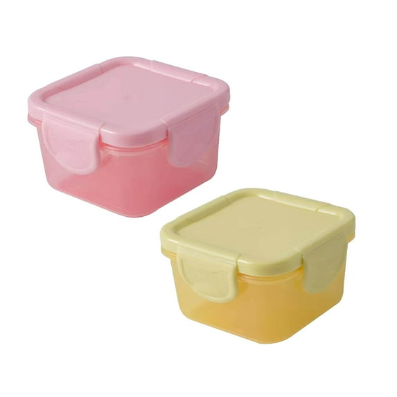 150 Ml Food Storage Containers with Lids Airtight Storage Jars Freezer Containers Small Reusable Dressing Containers Food Storage Containers Set Ideal for Lunch, Meal Prep, and Leftovers 2PC