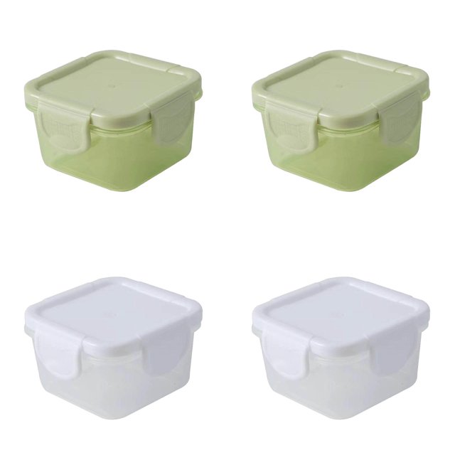 150 Ml Food Storage Containers With Lids Airtight Storage Jars Freezer Containers Small Reusable Dressing Containers Food Storage Containers Set Ideal For Lunch, Meal Prep, And Leftovers 4PCS