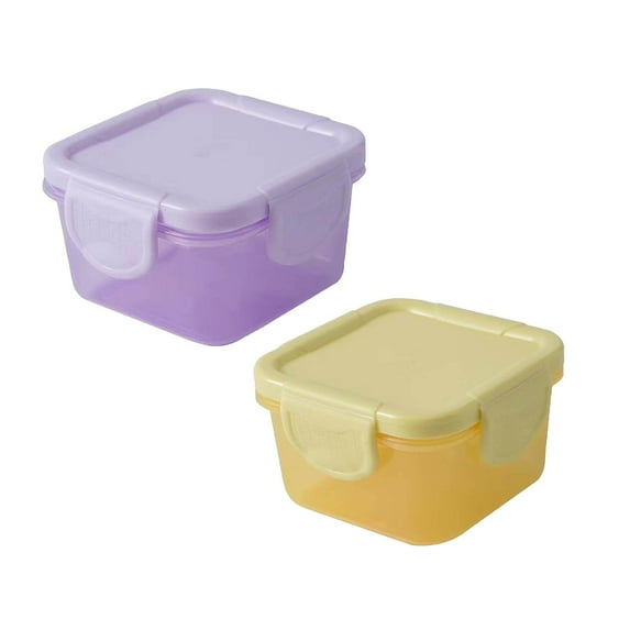 150 Ml Food Storage Containers with Lids Airtight Storage Jars Freezer Containers Small Reusable Dressing Containers Food Storage Containers Set Ideal for Lunch, Meal Prep, and Leftovers 2PC