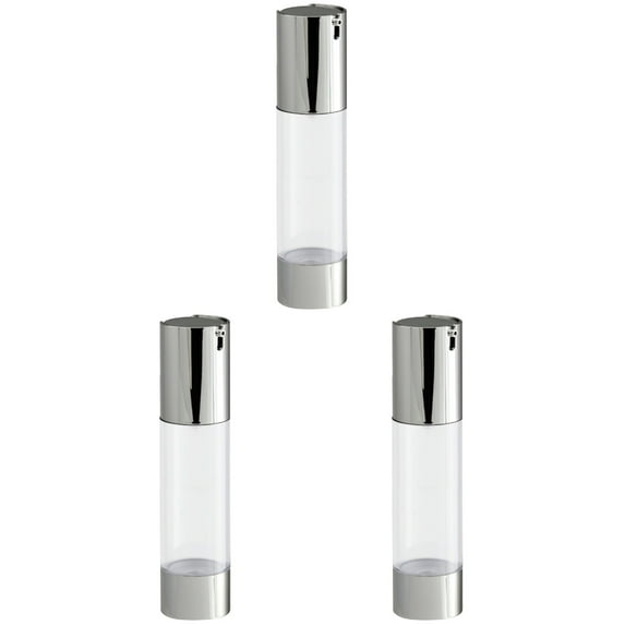 150 Ml Transparent Silver Bottle Emulsion Dispenser Airless Pump Bottles Lotion Foam Containers Travel
