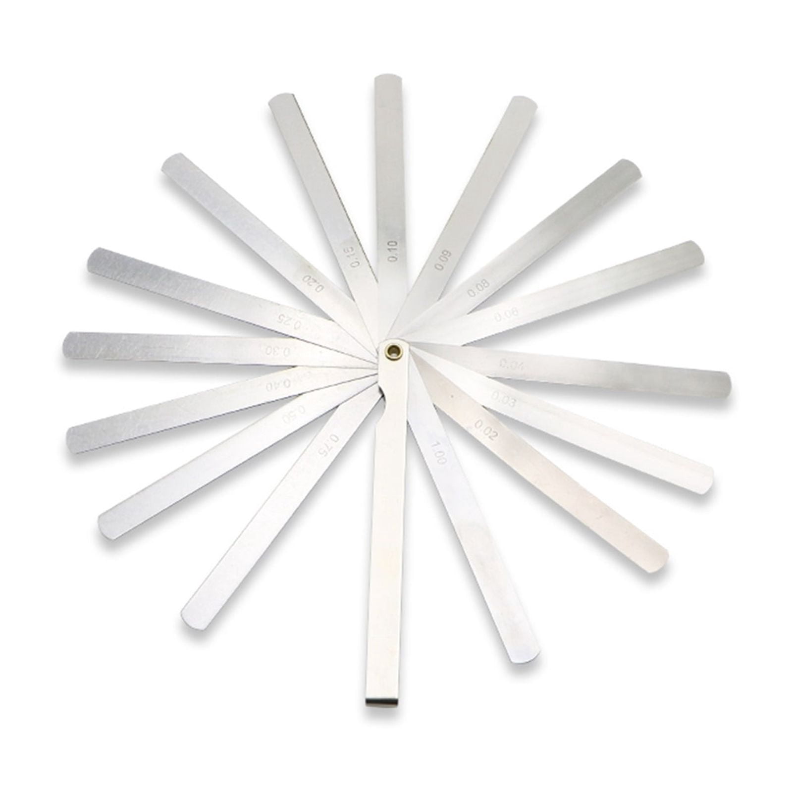 150 Mm Length Metric Feeler Gauge 0.02-1.00 Mm Feeler Gauge 17 Blades Measuring Tools