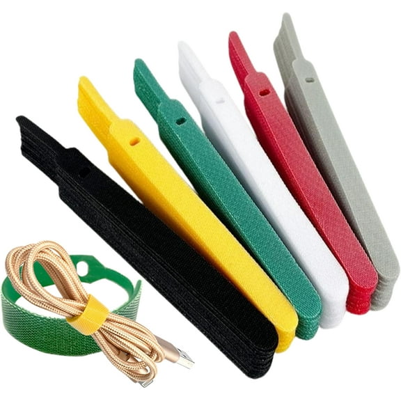 150-PACK Premium Reusable Cable Ties, Strong Adhesion Nylon Cord Ties for PC and Wire Management, Durable. 5.9"