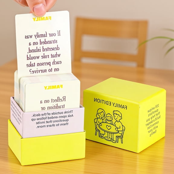 150 PC Conversation Cards for Families, Engaging Question Card Game for , Teens & Adults, for Dinner, Party & Road Trips