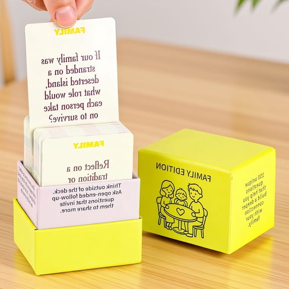 150 PC Family Conversation Cards Game for , Dinner Table, Road Trips, and Party