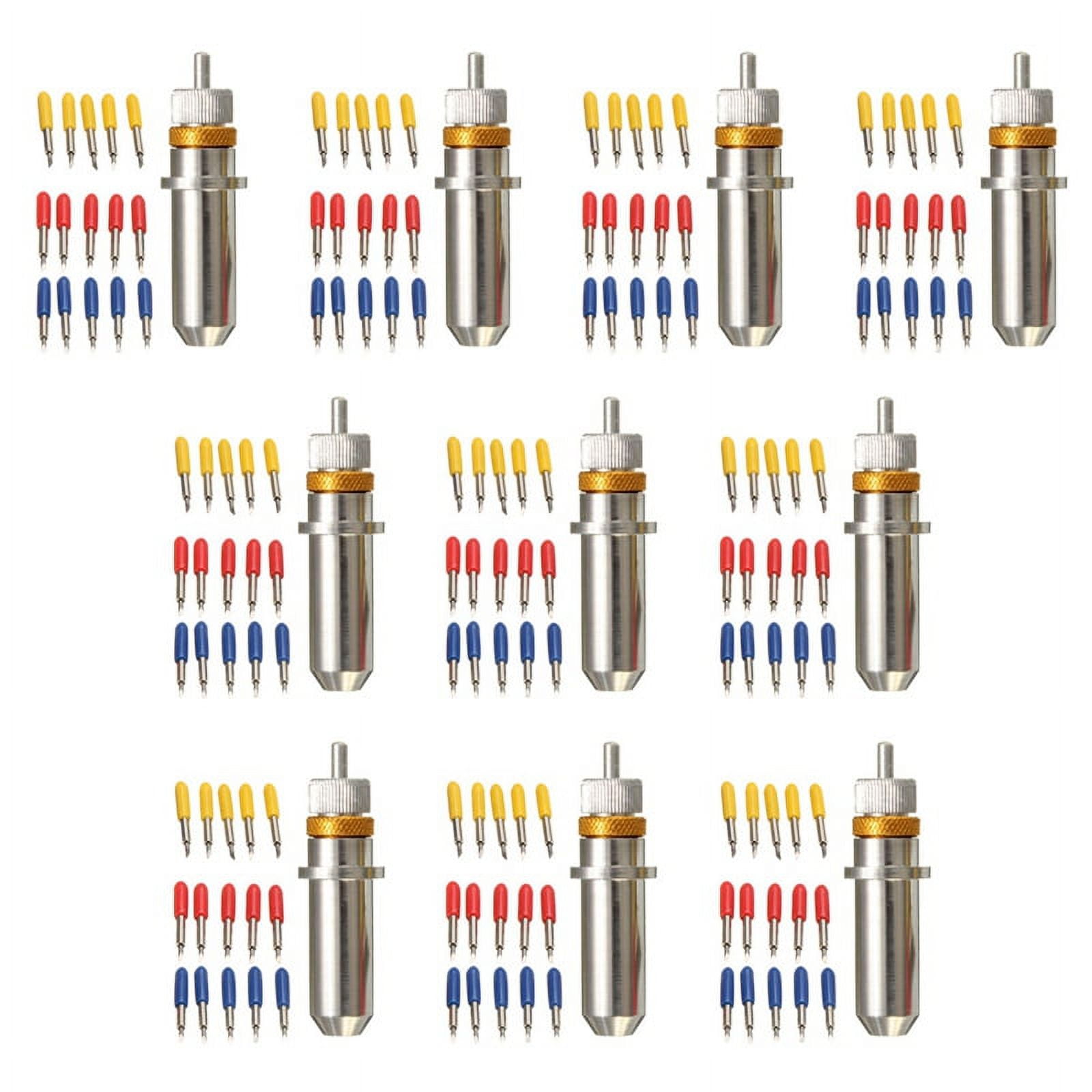150 PCS 30/45/60 Degree Vinyl Cutter Carbide Blades with Blade Holder Blade Housing for Silhouette Cameo 3 Vinyl Cutting